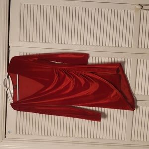 Red skin tight dress